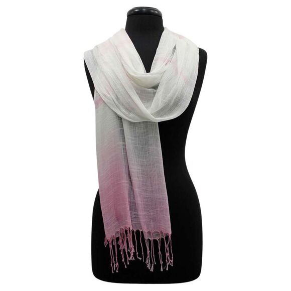 Ombre Long Scarf Wrap With Fringe - Picture 2 of 8